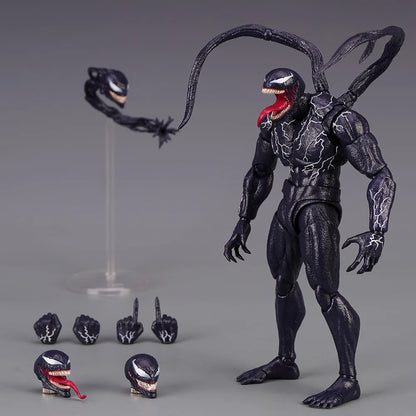 Venom Amazing Yamaguchi Action Figure — Joint Movable Face-Change Collectible Model Toy for Kids Gift