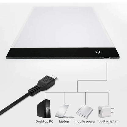 A4 Dimmable LED Drawing Copy Pad Board - Educational Children's Toy for Painting & Creativity - Unique Gifts for Kids' Growth and Playmates