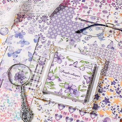 100 Pcs Vintage Multi-Style Writing Paper - Retro Stationery for Scrapbooking, Junk Journals & DIY Crafts