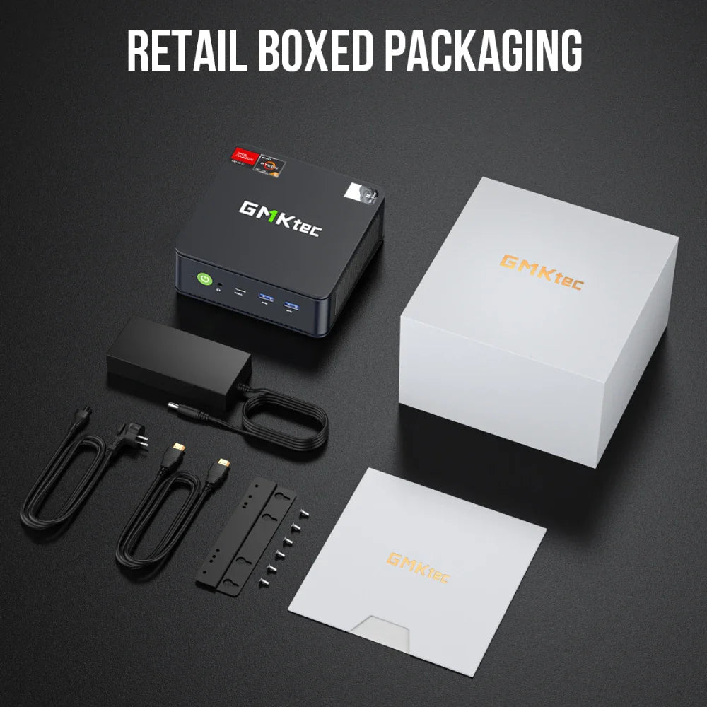 GMKtec M6 Mini PC – AMD R5 6600H 6-Core, 16GB DDR5, 512GB PCIe SSD, WiFi 6, BT5.2 Desktop Computer