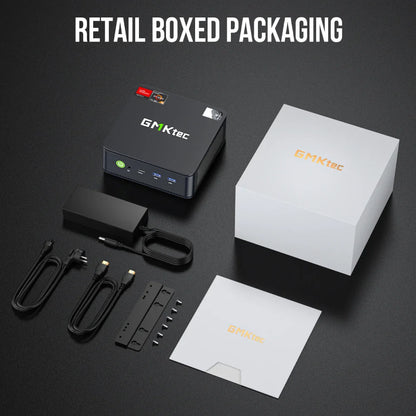 GMKtec M6 Mini PC – AMD R5 6600H 6-Core, 16GB DDR5, 512GB PCIe SSD, WiFi 6, BT5.2 Desktop Computer