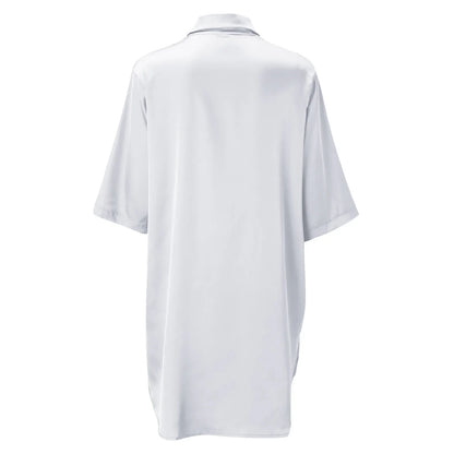 Women’s Silky Soft Long Sleeve Pajamas – Solid Color Sexy Nightshirt, Comfortable Home Sleepwear