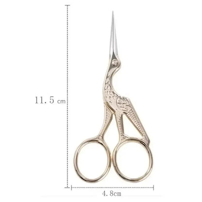 Stainless Steel Makeup Scissors - 9CM Compact Eyebrow Nose Hair & Nail Grooming Tool
