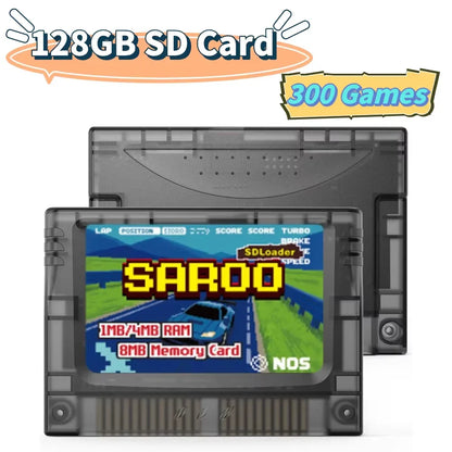 EPICJOY SEGA Saturn SAROO Optical Drive Emulator — SDLoader FlashCart with 1MB/4MB RAM & 8MB Memory Card