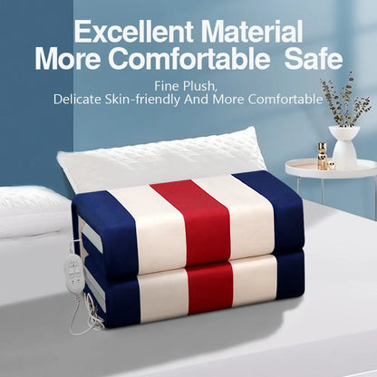 Electric Heated Blanket - 220/110V, Thick Thermal Heater Mattress with Thermostat, Body Warmer for Winter