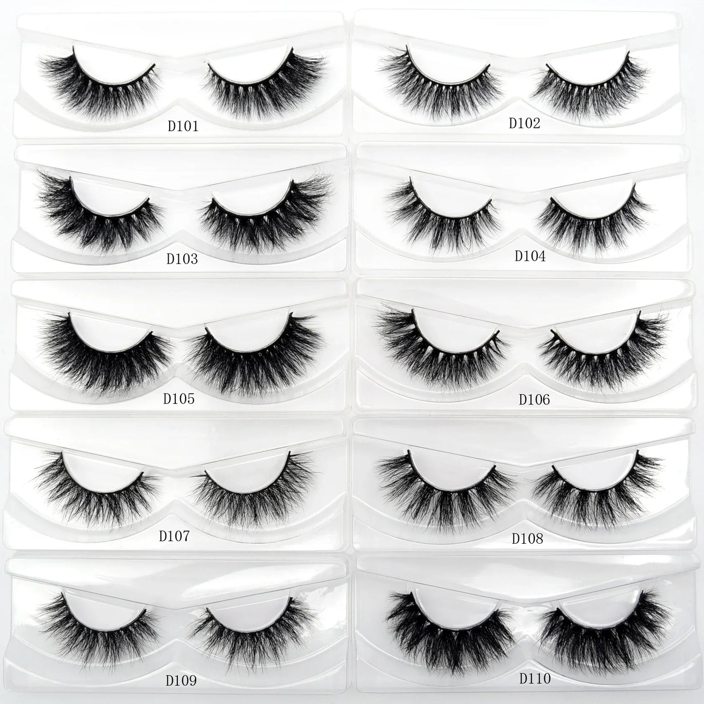 Visofree 3D Mink Eyelashes – 30/40/100 Pairs Handmade Full Strip Lashes with Tray, Cruelty-Free False Lashes for Makeup