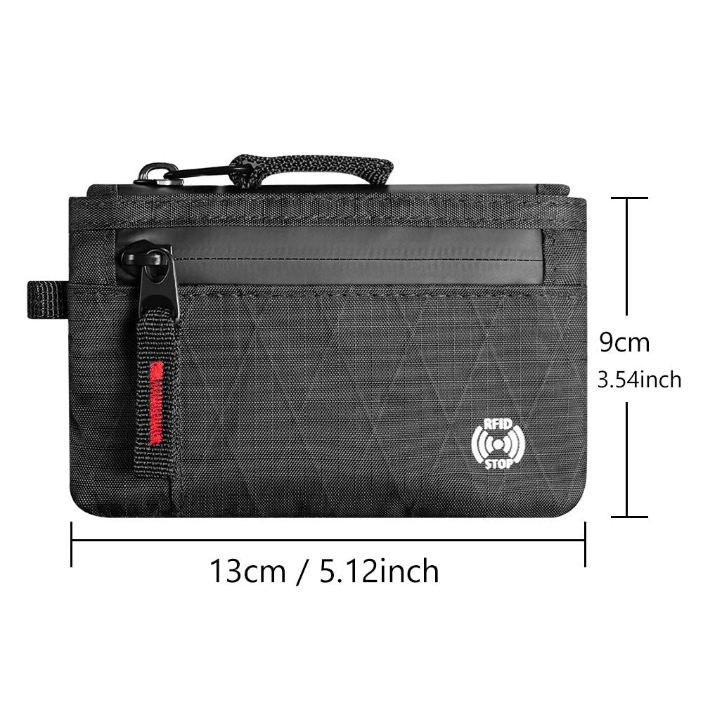 EDC RFID Anti-Theft Wallet - Ultra-Thin Unisex Zipper Coin Purse & Multi-Compartment Card Holder
