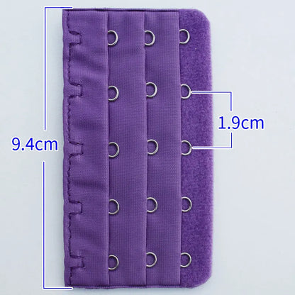 2PCS/4PCS Strap Extender Set – 3-Hook, 5-Row Adjustable Candy Color Bra Extenders for Women
