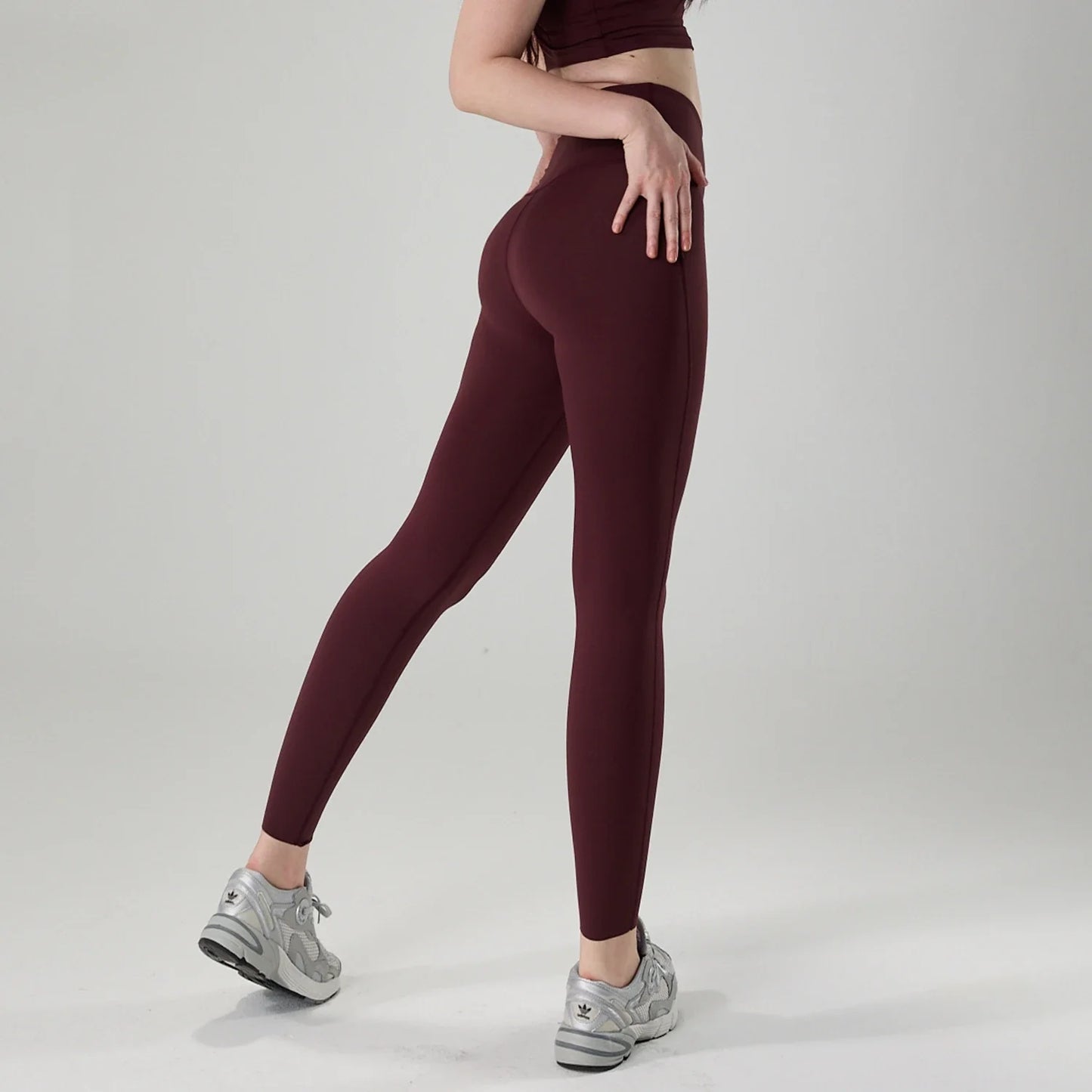 Women’s Lycra Four-Way Stretch Yoga Pants – High Waist Seamless Sports Leggings, T-Line Free Gym Fitness Wear