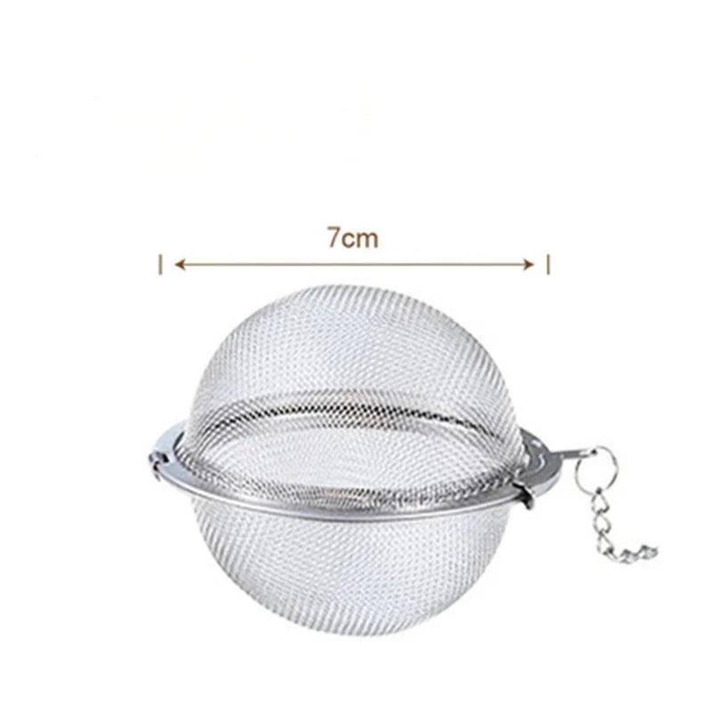Stainless Steel Tea Ball Infuser Set — Durable Strainers for Loose Leaf Tea, Herbs, Spices & Seasoning