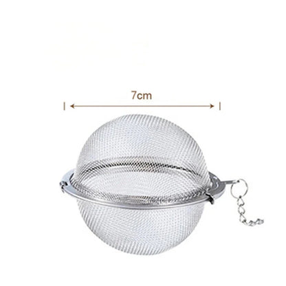 Stainless Steel Tea Ball Infuser Set — Durable Strainers for Loose Leaf Tea, Herbs, Spices & Seasoning