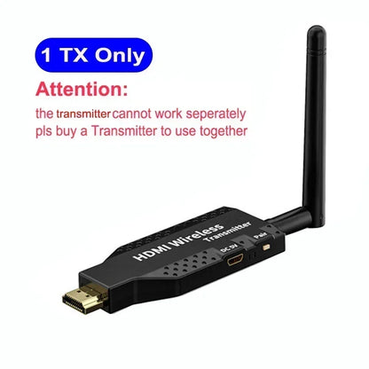 1080P 50M 5G Wireless HDMI Transmitter & Receiver – Audio Video Extender for PC, Camera to TV/Projector