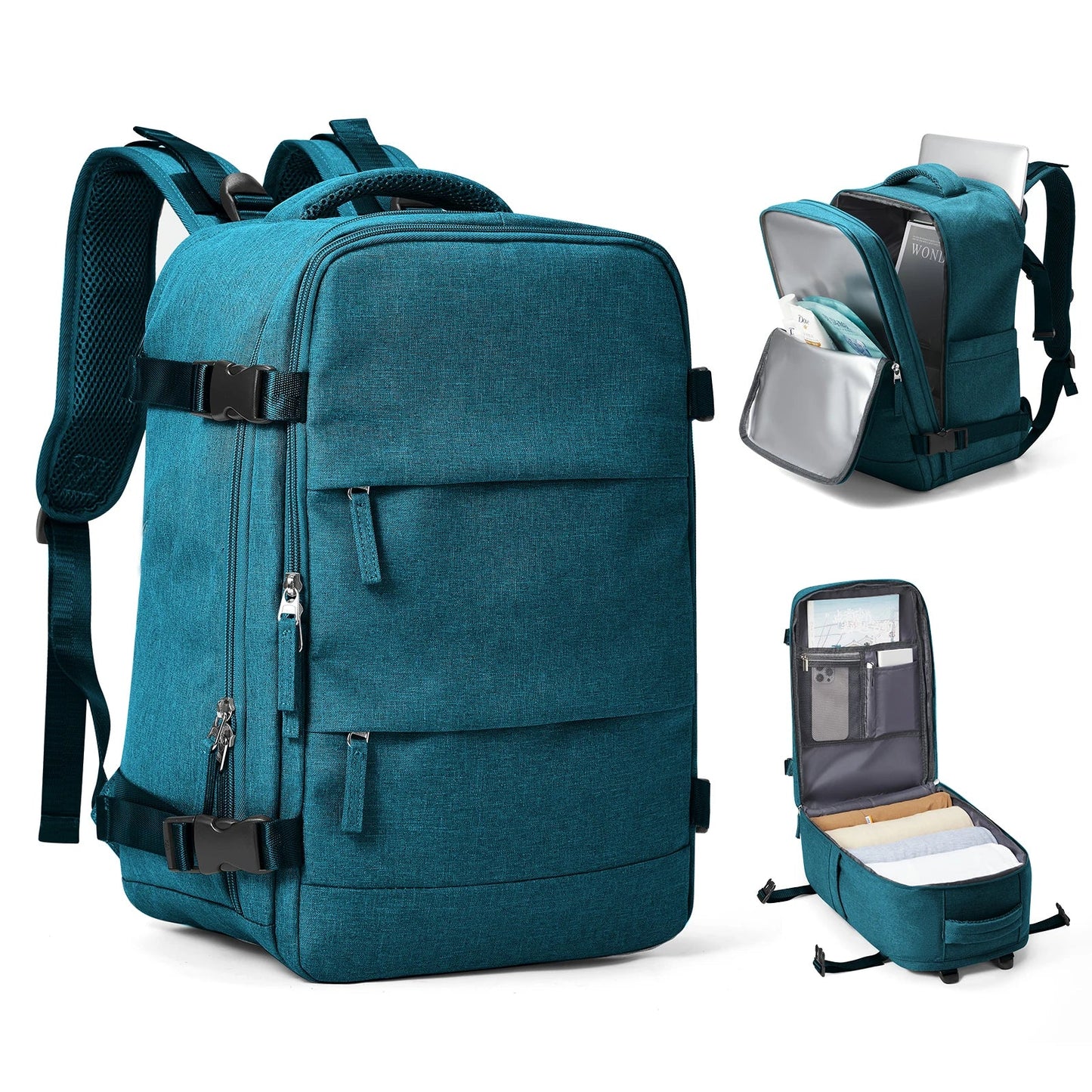 Travel Backpack 40x20x25cm – Cabin Bag for Ryanair, Airplane Carry-On, School, Laptop & Leisure, Women & Men
