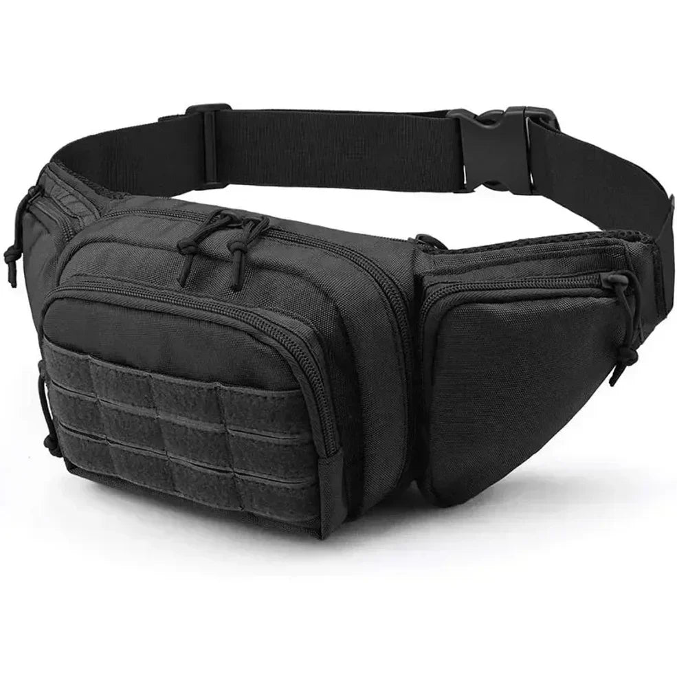 Classic Tactical Concealed Carry Fanny Pack – Durable Oxford Fabric Waist Bag with Gun Holster & Magazine Pouch, Zipper Closure