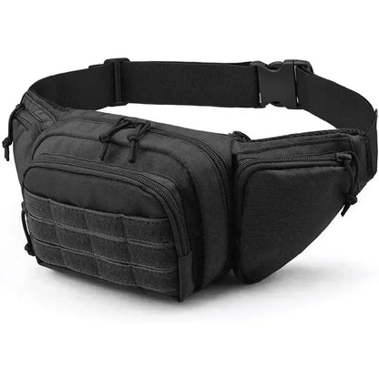 Classic Tactical Concealed Carry Fanny Pack – Durable Oxford Fabric Waist Bag with Gun Holster & Magazine Pouch, Zipper Closure