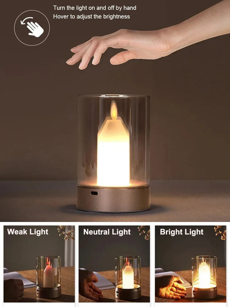 GGbingo LED Night Light – PIR Motion Sensor Candlelight with USB Charging & Auto Switch