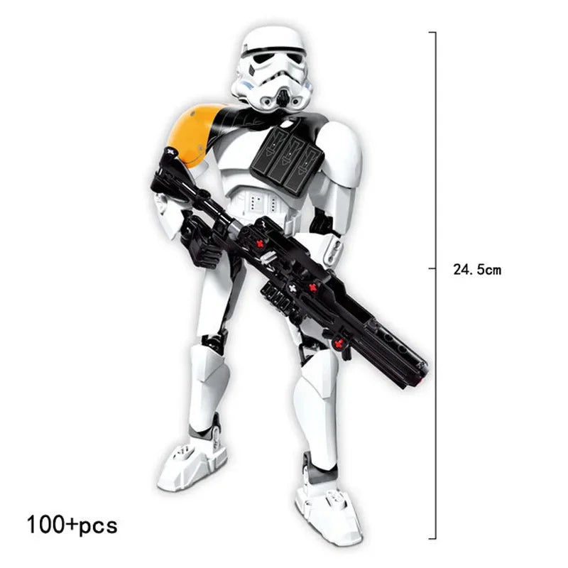 Space Wars Buildable Action Figures — Kylo Ren, Chewbacca, Boba Fett, Jango Fett & General Grievous Toys for Kids (KSZ605/617/326)