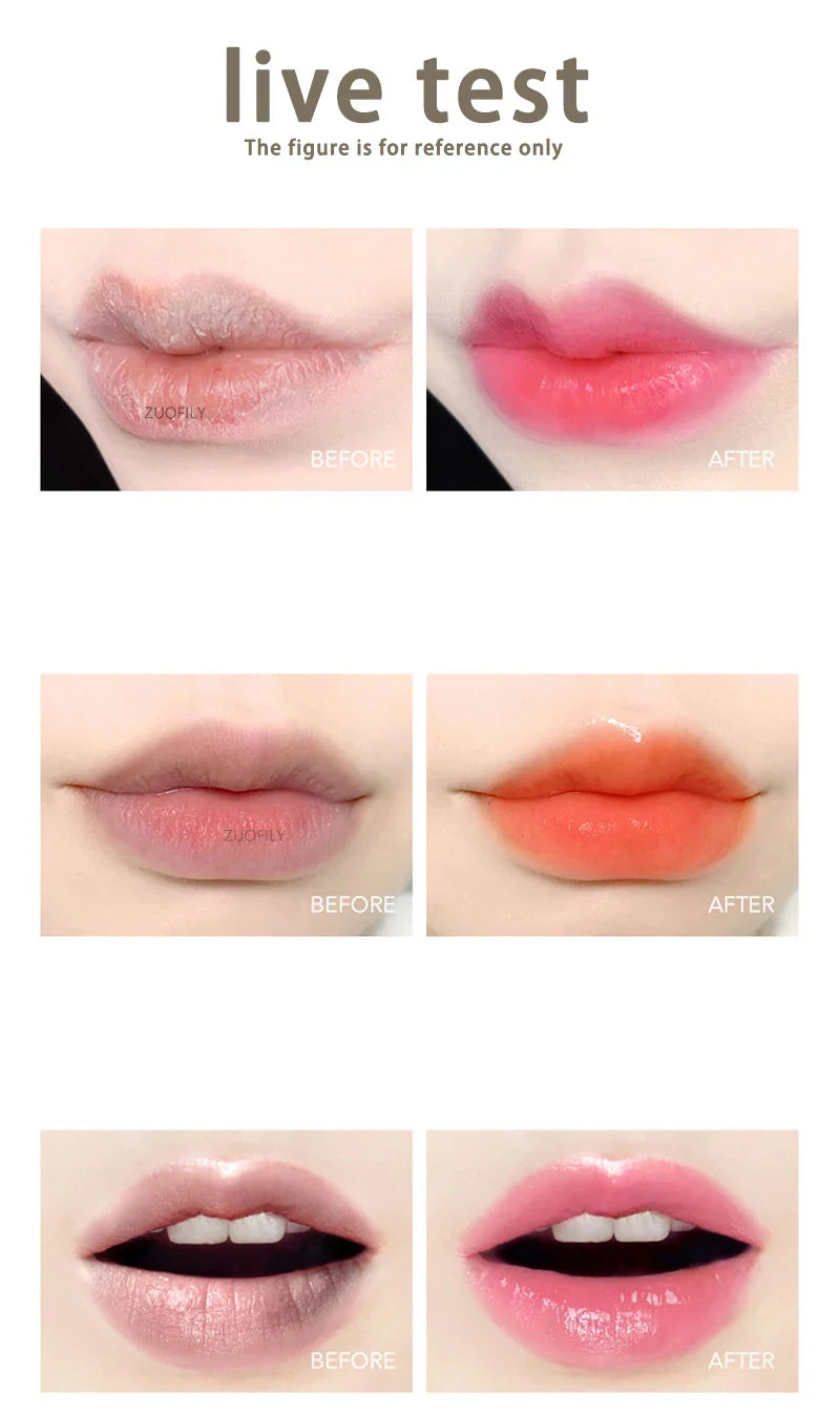Honey Peach Magic Color Lipstick – Temperature-Change Moisturizing Lip Balm, Nourishing & Long-Lasting Bright Lip Makeup