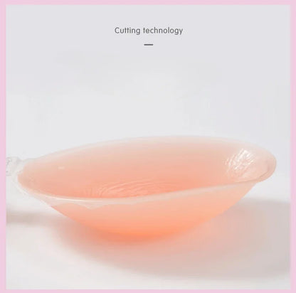 Silicone Invisible Push-Up Bra – Backless Strapless Breast Enhancer, Sticky Adhesive for Women, Perfect for Wedding & Bikini