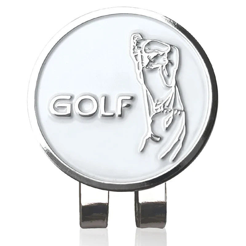 Golf Ball Marker with Hat Clip – Magnetic Alloy Marker, Tiger Putter Flog Glass & Lucky Clover Gift for Golfers