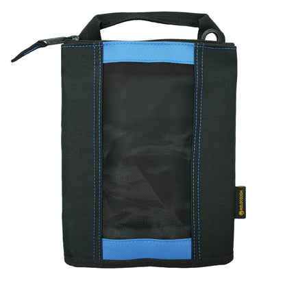 MELOTOUGH Canvas Tool Pouch | 2-Pack Zipper Bags with Mesh Window & Hanging Grommets