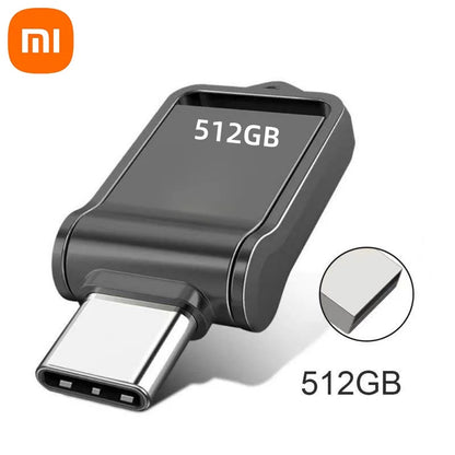 Xiaomi 2TB Metal USB 3.2 Flash Drive — High-Speed Type-C Dual-Use Memory Stick for Mobile & PC