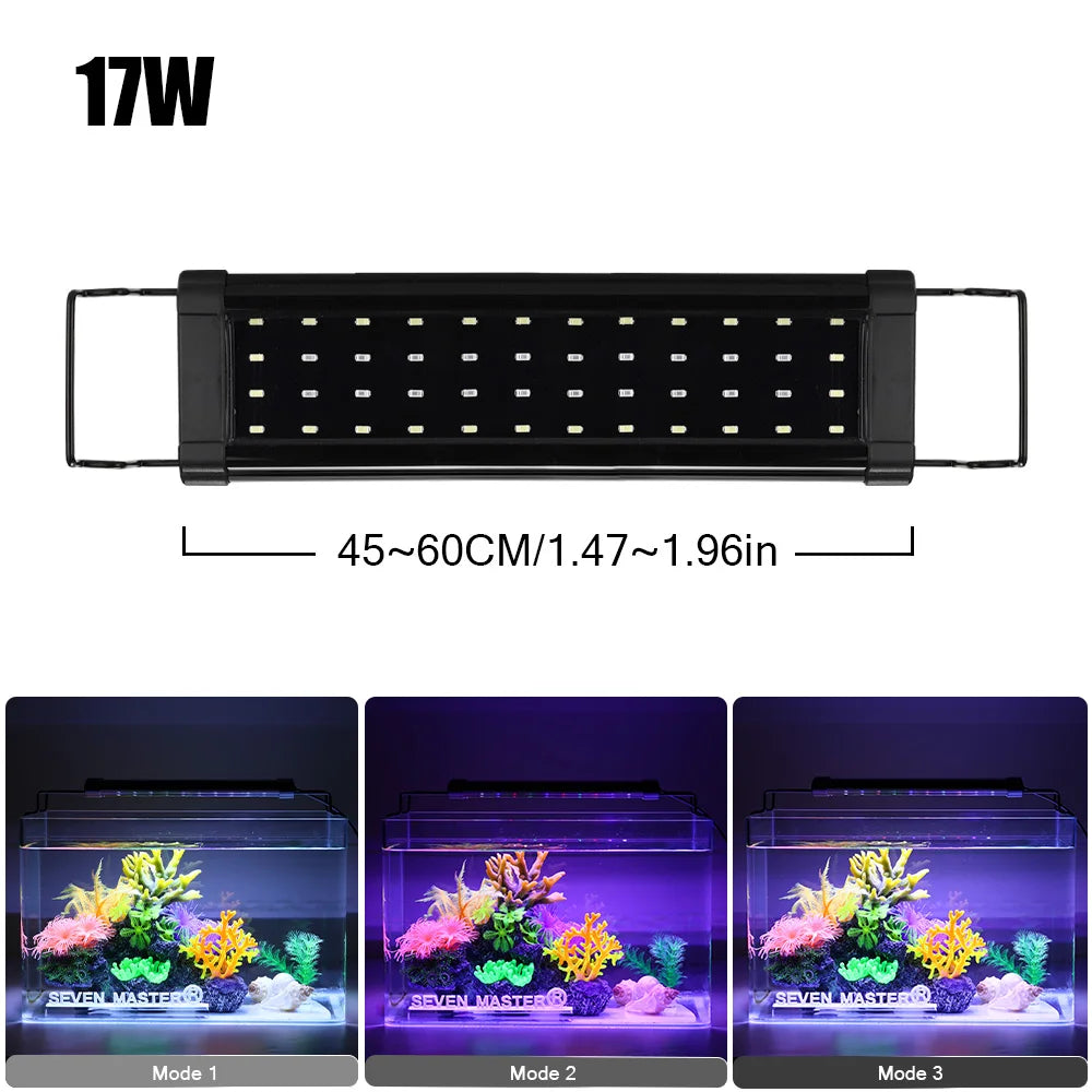 Aluminum Alloy Aquarium Lamp - Clip-On Fish Tank Light for Plant Growth & Bracket Mount