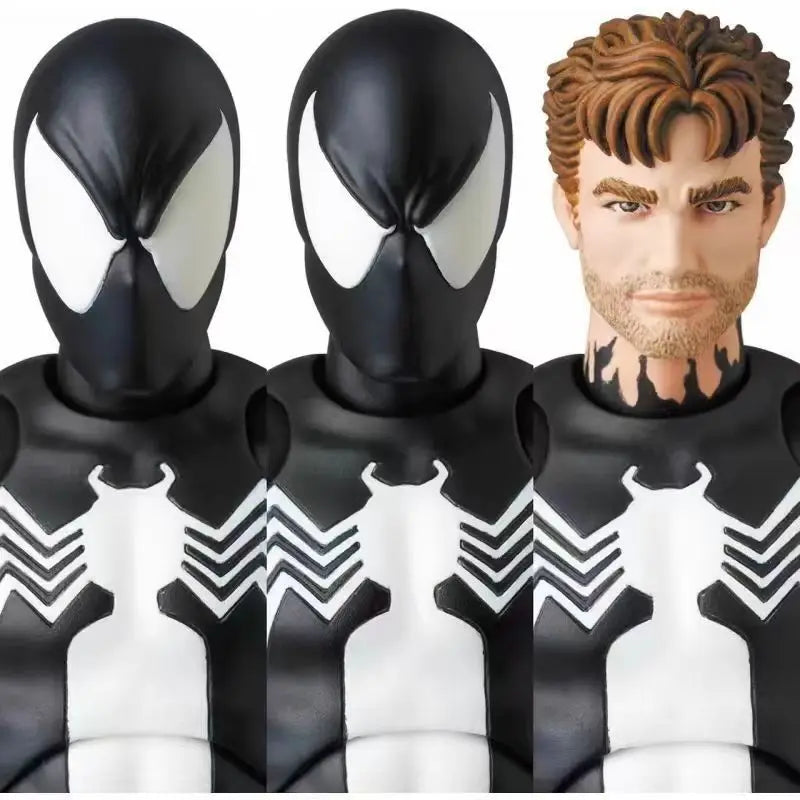CT 1/12 Spider-Man MAFEX 147 Black Suit Venom Action Figure 6" Anime Model Toy Collectible