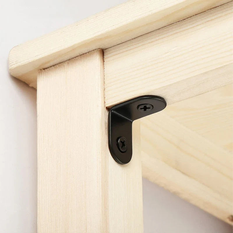 12PCS L Bracket Shelf Supports - 90 Degree Right Angle Corner Joints for Shelves Furniture & Wooden Boxes
