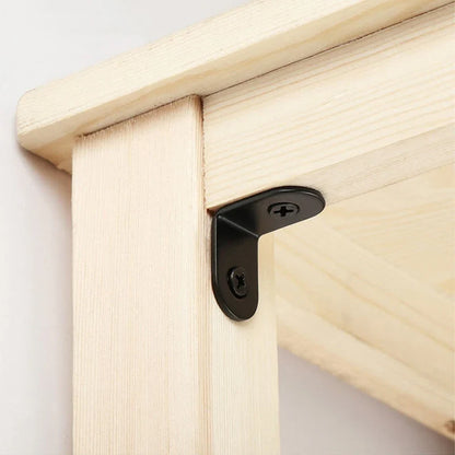 12PCS L Bracket Shelf Supports - 90 Degree Right Angle Corner Joints for Shelves Furniture & Wooden Boxes