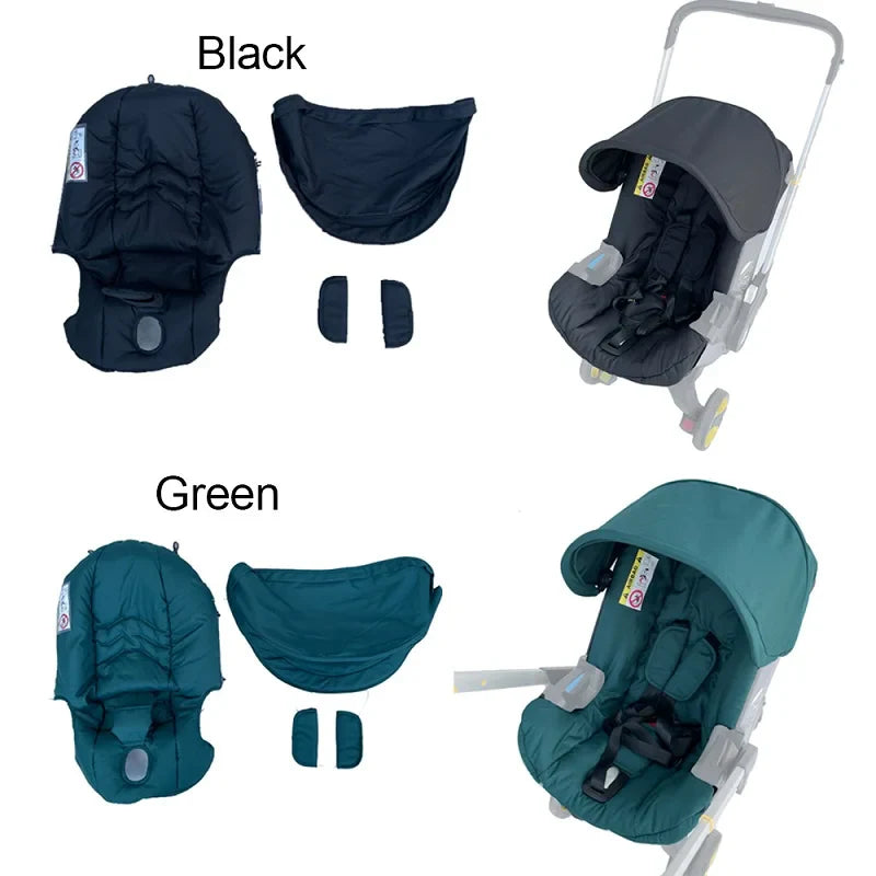 COLU KID® Stroller Accessories — Seat Cushion, Change Kit & Sunshade for Doona FooFoo Car Seat Strollers