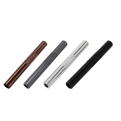 Metal Straw & Smoking Pipe — Portable Aluminium Alloy Tube Gadget for Men, Cigarette Accessory