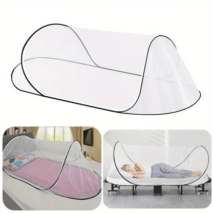Portable Pop-Up Mosquito Net – Lightweight Instant-Setup Bed Net for Camping & Travel, Indoor/Outdoor Protection