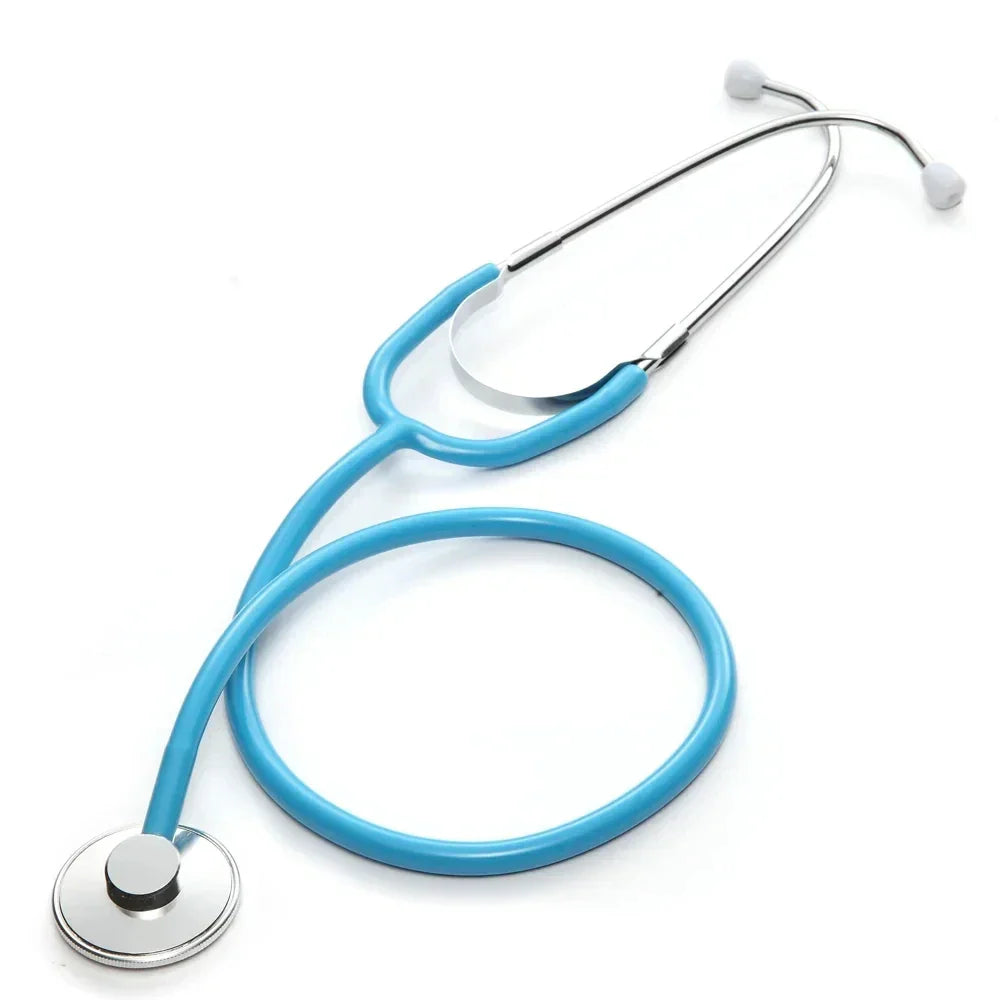 Portable Single Head Stethoscope — Professional Cardiology Medical Device for Doctors, Nurses, Students, and Vets