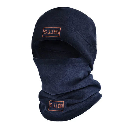 Tactical Fleece Hat & Scarf Set — Thermal Winter Balaclava Face Mask Neck Protector for Sports & Cycling