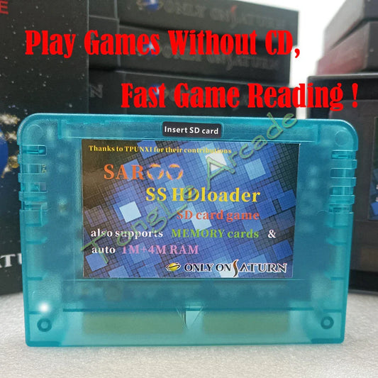 2025 V0.7 SAROO SS HDLoader Game Cartridge — SD/TF Card Support for Sega Saturn, Play Without CD