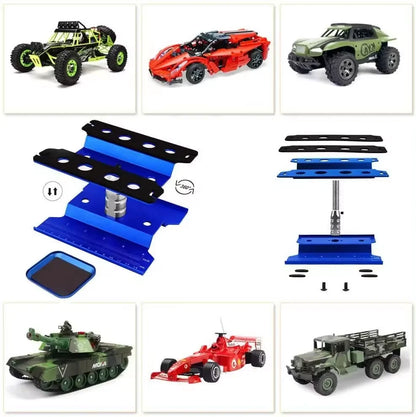 RC Car Tool Lifting Work Stand – 360° Rotating Repair Platform for 1/10 & 1/8 Buggy Crawler Cars