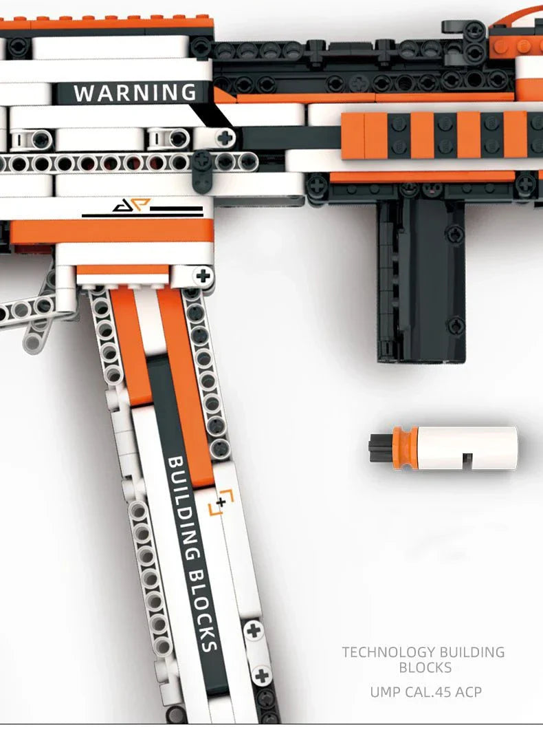 Military Series UMP45 Submachine Gun Building Block Toy – Compatible with Lego, Kids Birthday Gift