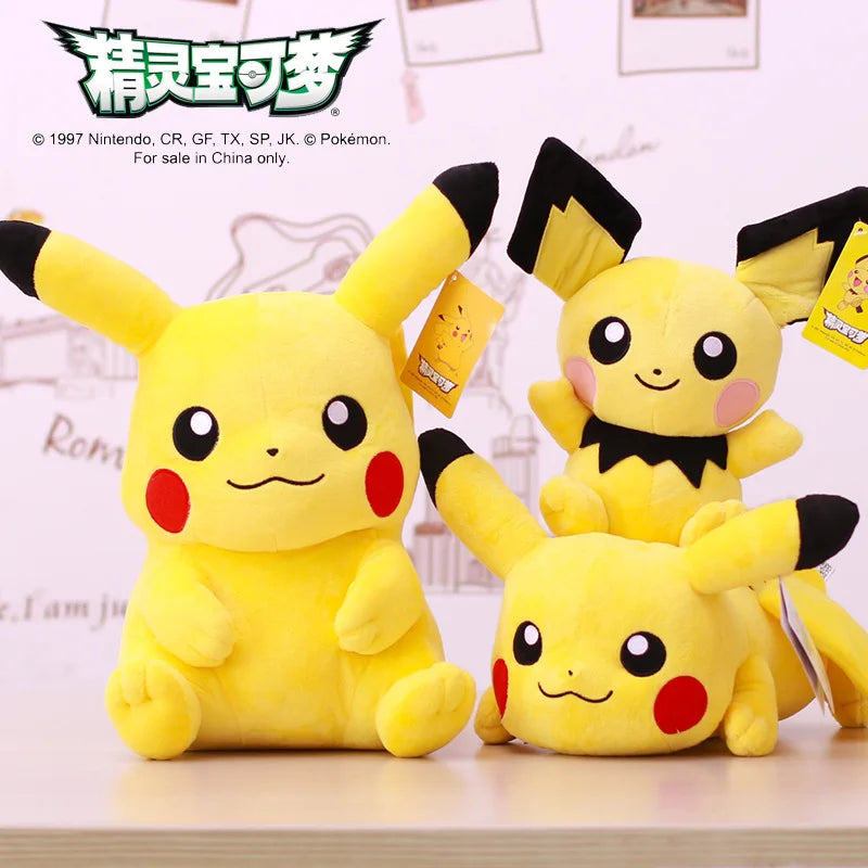 Original Pokemon Plush Toys – Gengar, Pikachu, Charizard & Piplup Soft Kawaii Dolls for Kids Gift