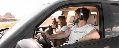 Bluetooth Trucker Headset with Microphone – Wireless On-Ear Headphones with AI Noise Cancelling & Mute Button