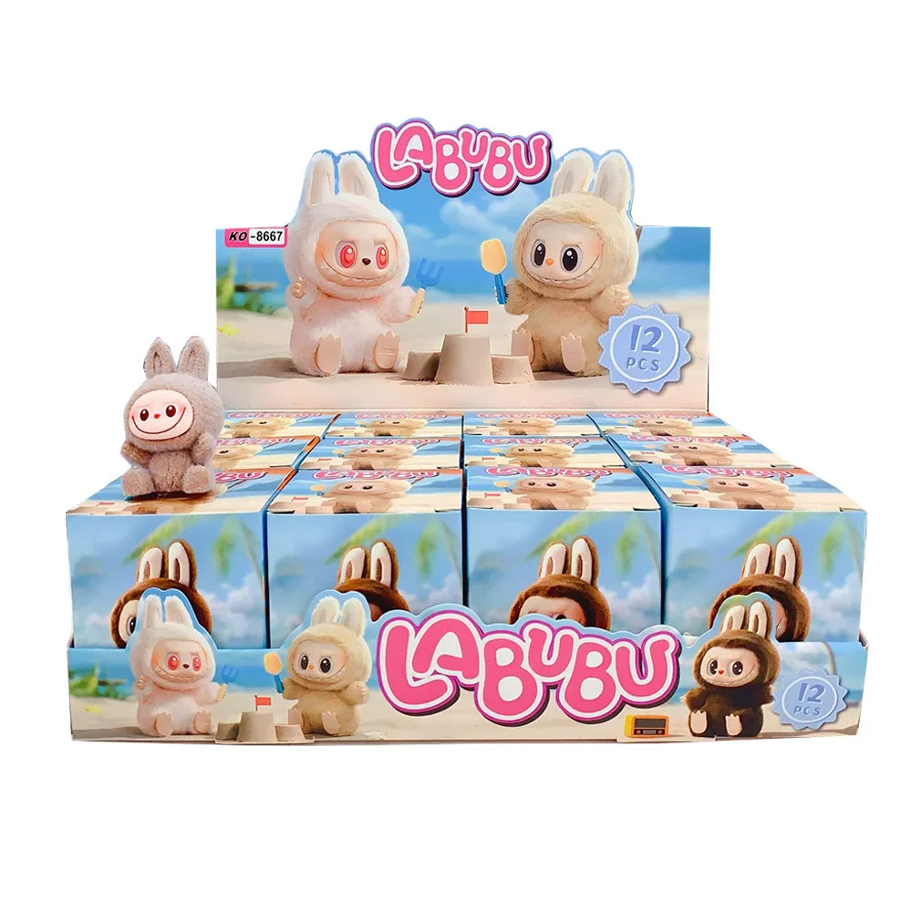 Mini Labubu Blind Box – The Monsters Heartbeat Macaron Enamel PVC Figurine Kawaii Tabletop Ornament Gift