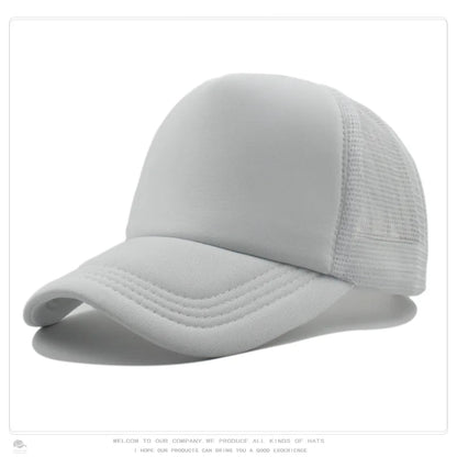 Custom Logo Mesh Trucker Cap - 5 Panel Snapback Baseball Hat for Men & Women Summer Sports Sun Hat