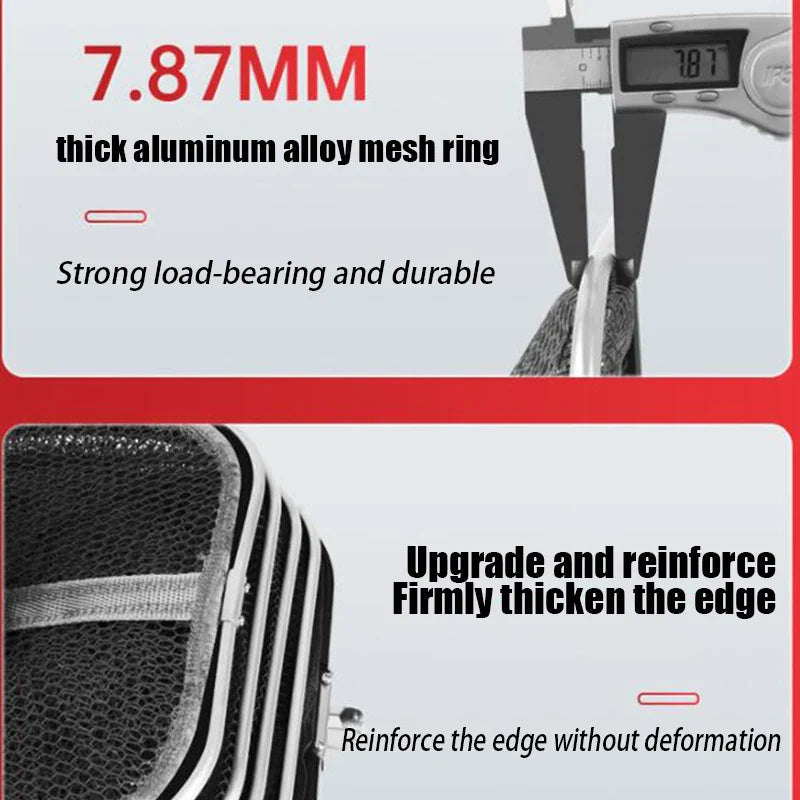 Collapsible Large Capacity Fishing Net – 150/200/250/300cm Portable Nylon Bait Storage Cage for Outdoor Fishing