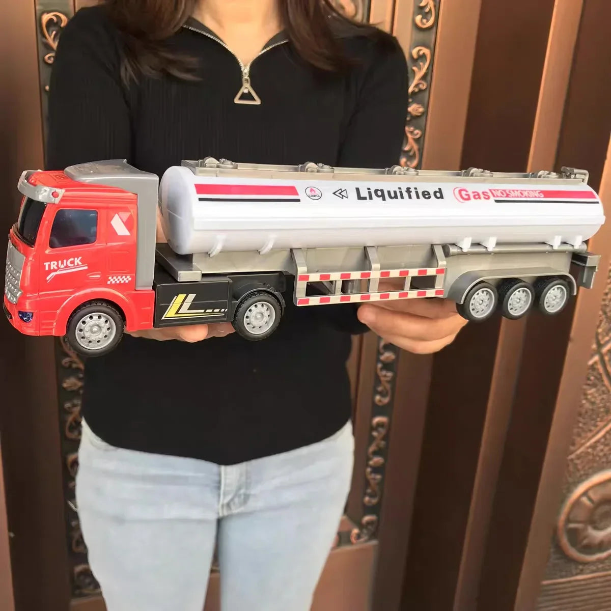 1/48 RC Heavy-Duty Semi-Trailer Truck – Remote Control Construction Dump Truck Toy for Boys Gift