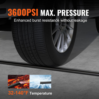 High Pressure Hose for Parkside Pressure Washer - Replacement Water Hose for Car Wash & Cleaning
