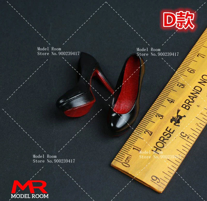 1/6 Scale Fashion Girl High Heel Shoes — Stiletto Court Shoe Model for 12" TBL PH Female Action Figures