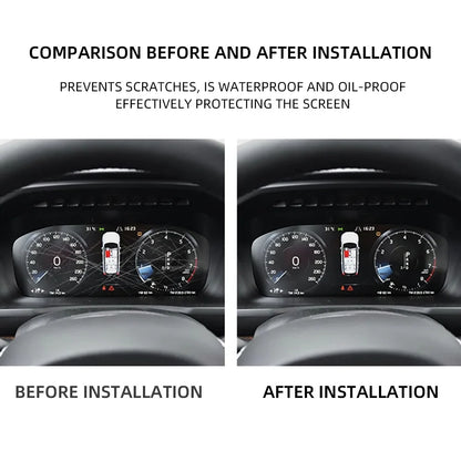 Volvo XC60 XC40 XC90 S60 S90 V60 V90 2018–2023 Nano Transparent Dashboard Protective Film – Anti-Scratch Instrument Panel Screen Cover