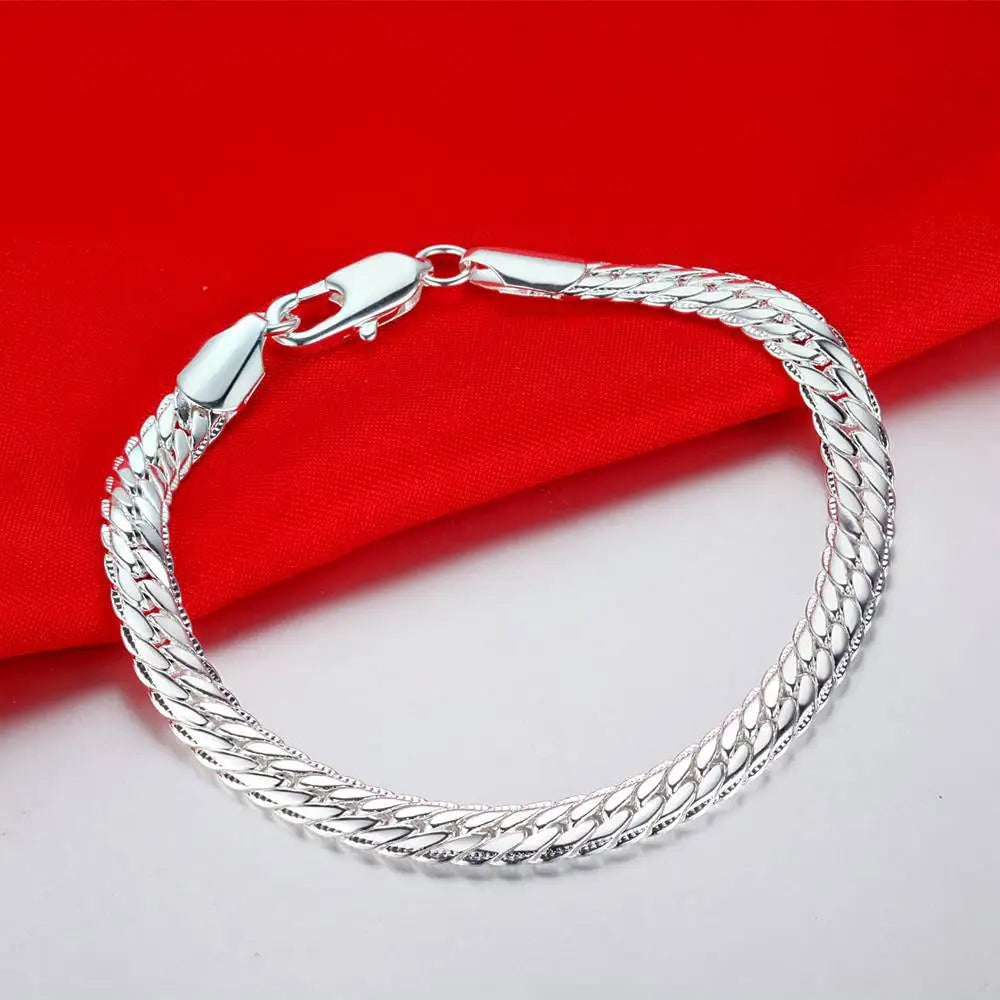 925 Sterling Silver Bead Bracelet – High-Quality Romantic Chain for Women, Fashion Jewelry Gift for Engagement, Party & Wedding