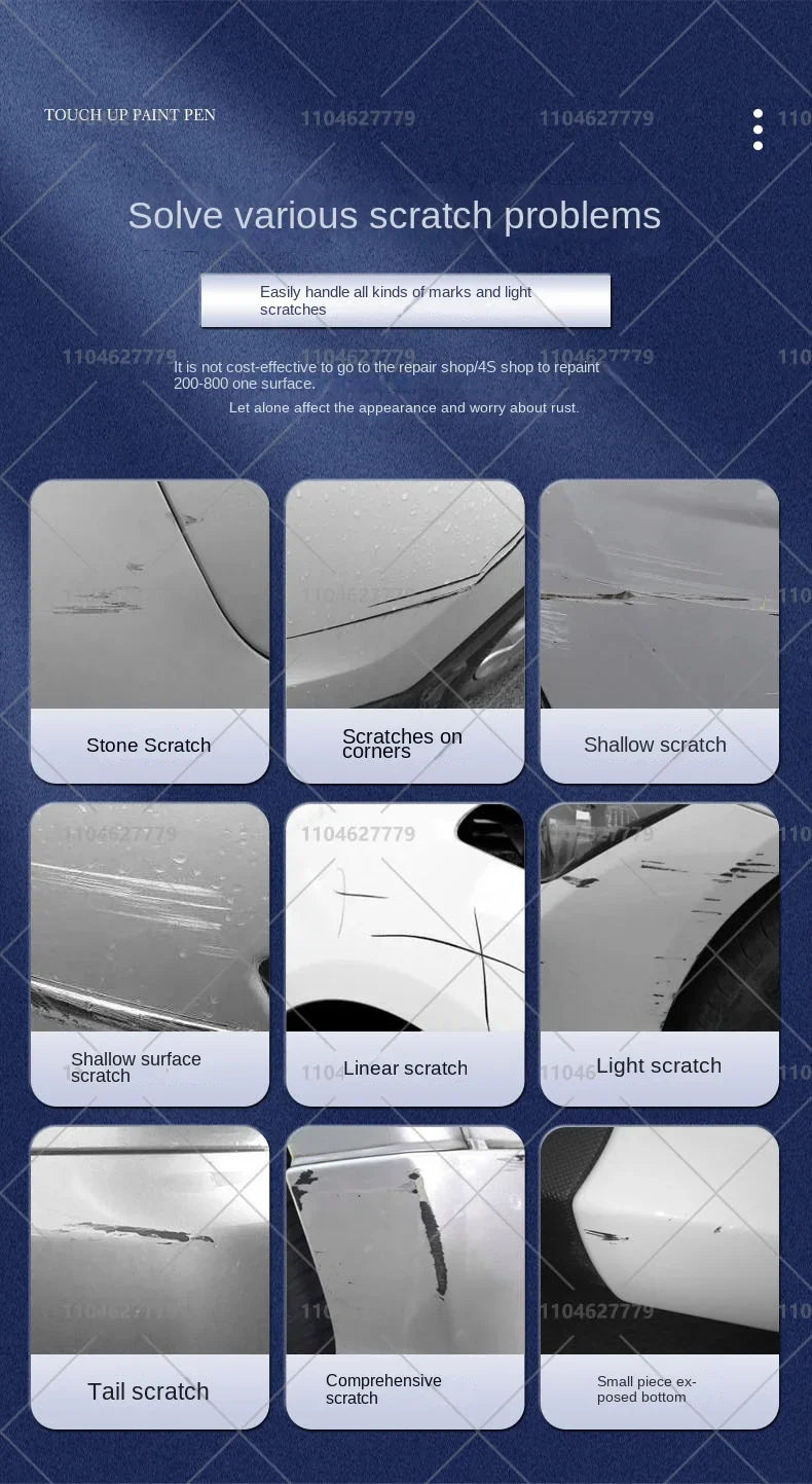 Tesla Paint Repair Pen for 2012-2025 Model 3 Y X S — Car Touch Up Pen Black White Wheel Scratch Repair Agent