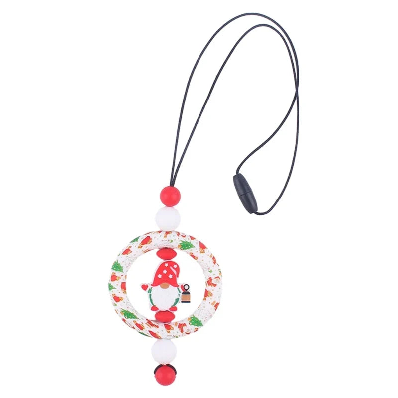 BPA-Free Silicone Baby Teether – Cartoon Sensory Chew Pendant Necklace for Newborns, Autism & ADHD Teething Care